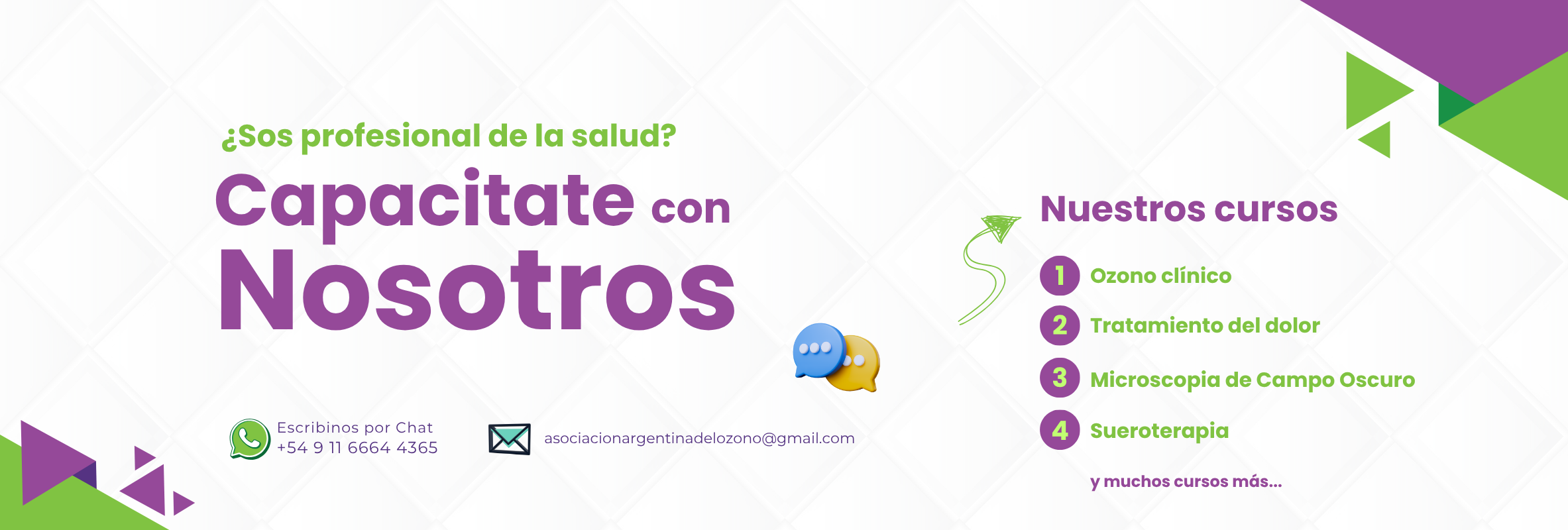 Curso de ozonoterapia.Curso para médicos enfermeros y profesionales de la salud.PRP ozonizado.Medicina estética y ozonoterapia