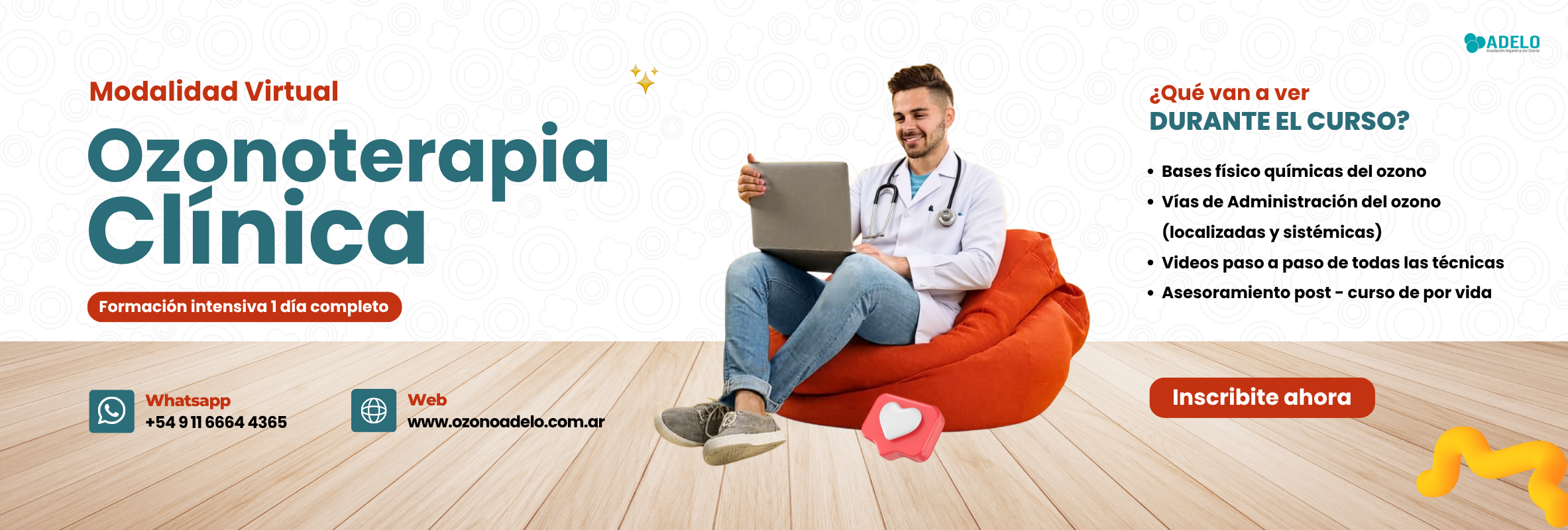 Curso de ozonoterapia.Curso para médicos enfermeros y profesionales de la salud.PRP ozonizado.Medicina estética y ozonoterapia